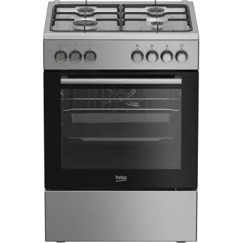 Beko FBE62130GXDN Fogão Fogão independente Elétrico Gás Preto