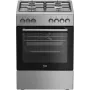 Beko FBE62130GXDN fogão independente elétrico a gás, preto