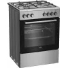 Beko FBE62130GXDN fogão independente elétrico a gás, preto