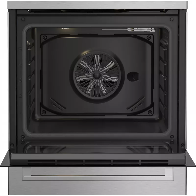 Beko FBE62130GXDN fogão independente elétrico a gás, preto
