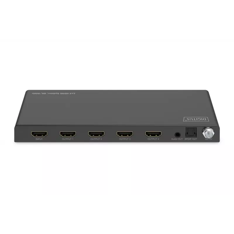 DIGITUS Splitter HDMI 1x4 8K/60 Hz (4:4:4) Toslink Estéreo EDID Control