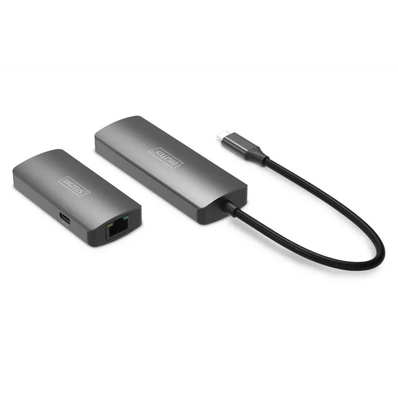 DIGITUS Conjunto extensor de vídeo USB-C - HDMI 4K/120Hz CAT6 30m