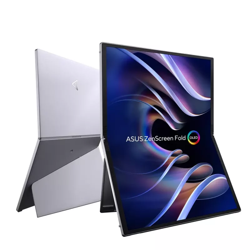 ASUS ZenScreen Fold OLED MQ17QH Ecrã de computador 43,9 cm (17,3 polegadas) 2560 x 1920 píxeis Quad HD Prateado