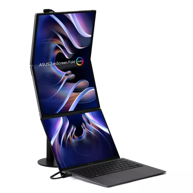 ASUS ZenScreen Fold OLED MQ17QH Ecrã de computador 43,9 cm (17,3 polegadas) 2560 x 1920 píxeis Quad HD Prateado