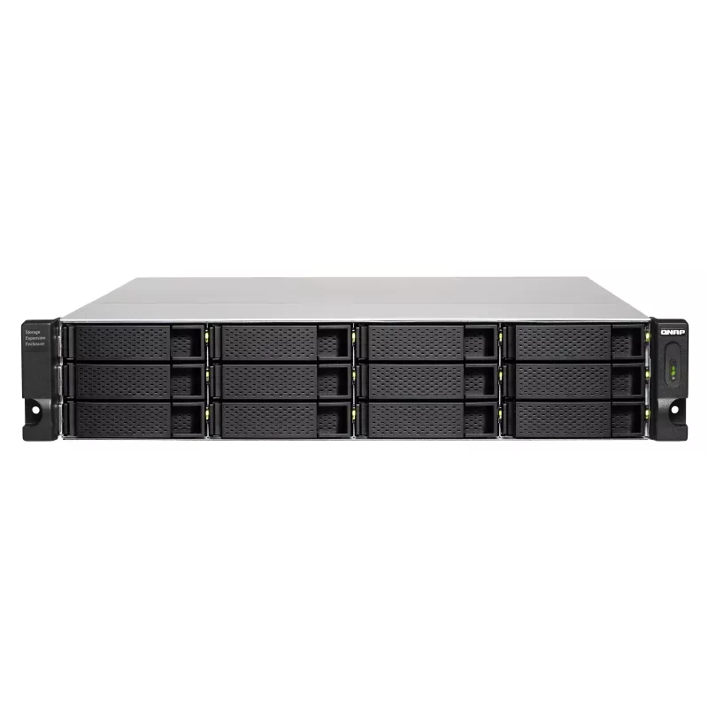 QNAP - TL-R1200C-RP - Conjunto de discos - 12 baías (SATA-600) USB 3.2 Gen 2 (externo) montagem em rack 2U