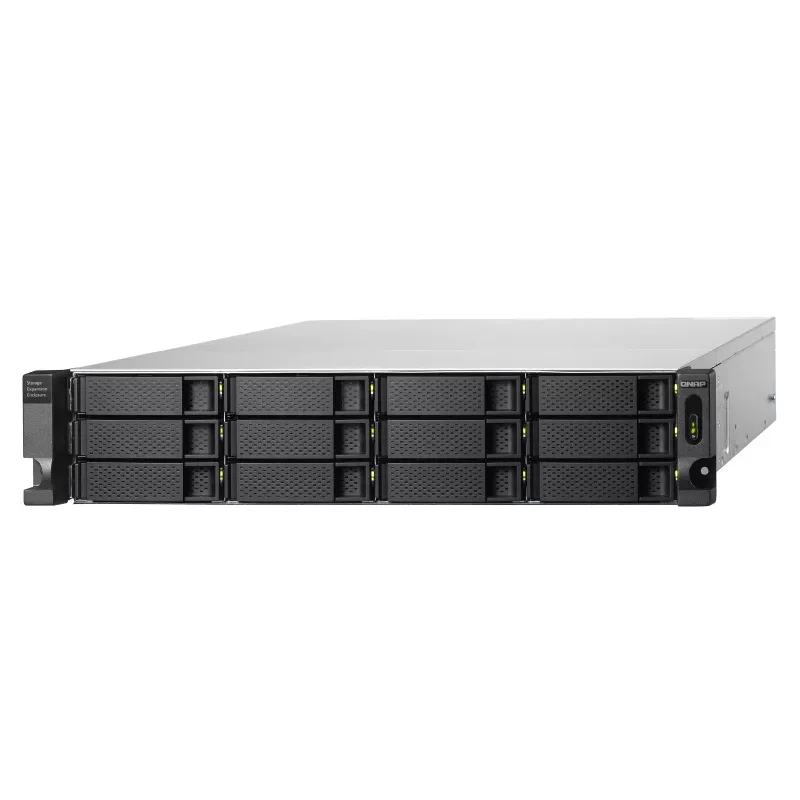 QNAP - TL-R1200C-RP - Conjunto de discos - 12 baías (SATA-600) USB 3.2 Gen 2 (externo) montagem em rack 2U