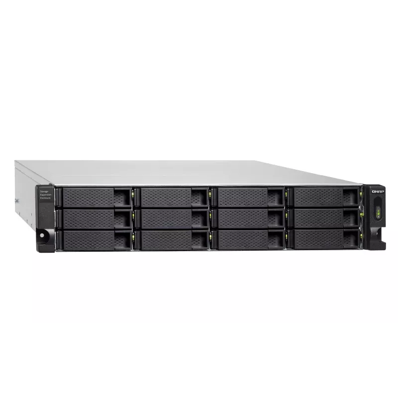 QNAP - TL-R1200C-RP - Conjunto de discos - 12 baías (SATA-600) USB 3.2 Gen 2 (externo) montagem em rack 2U