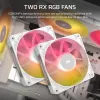 Dissipador de CPU CORSAIR - Icue Link Titan 240 Rx RGB AIO refrigeração líquida - branco