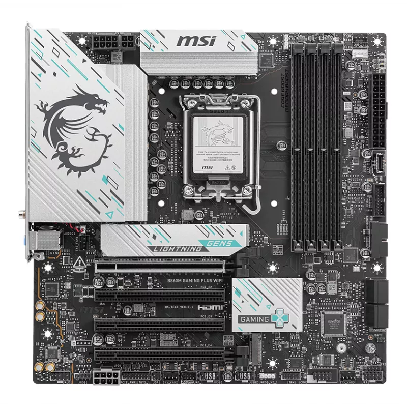 Motherboard MSI B860M GAMING PLUS WIFI Intel B860 LGA 1851 (Socket V1) micro ATX