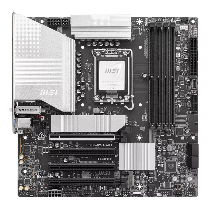 Motherboard MSI PRO B860M-A WIFI Intel B860 LGA 1851 (Socket V1) micro ATX