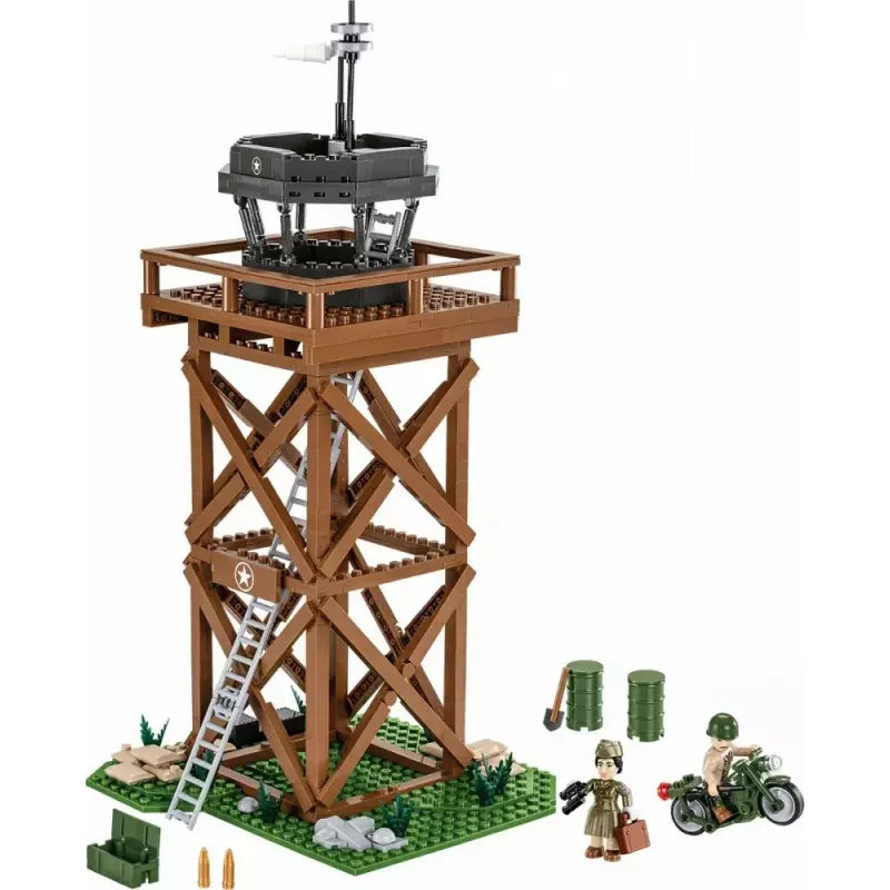 Conjunto de construção Cobi Blocks torre de controlo 664 peças modelo COBI-3125