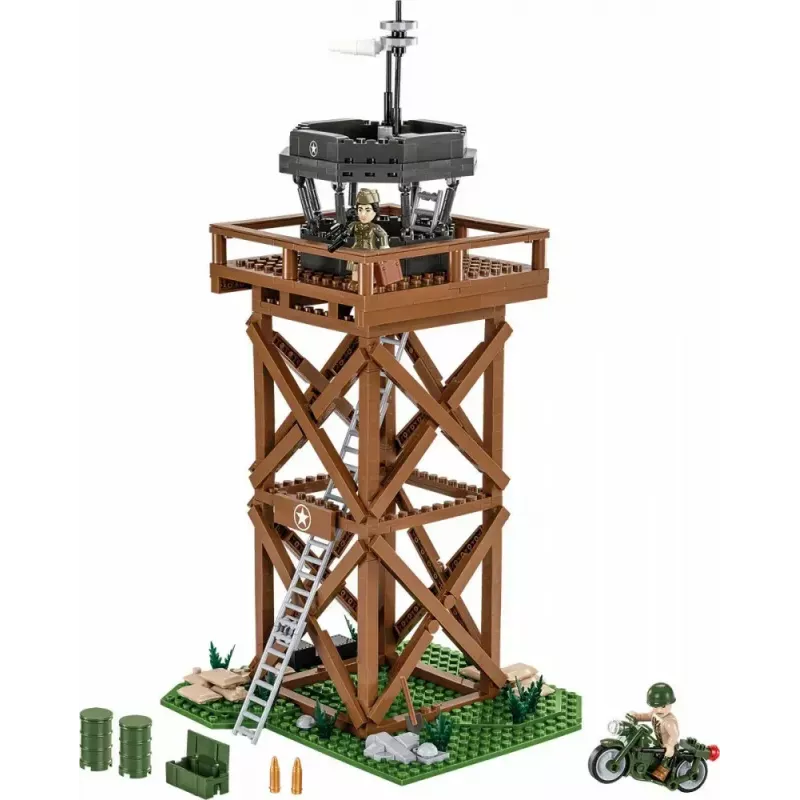 Conjunto de construção Cobi Blocks torre de controlo 664 peças modelo COBI-3125