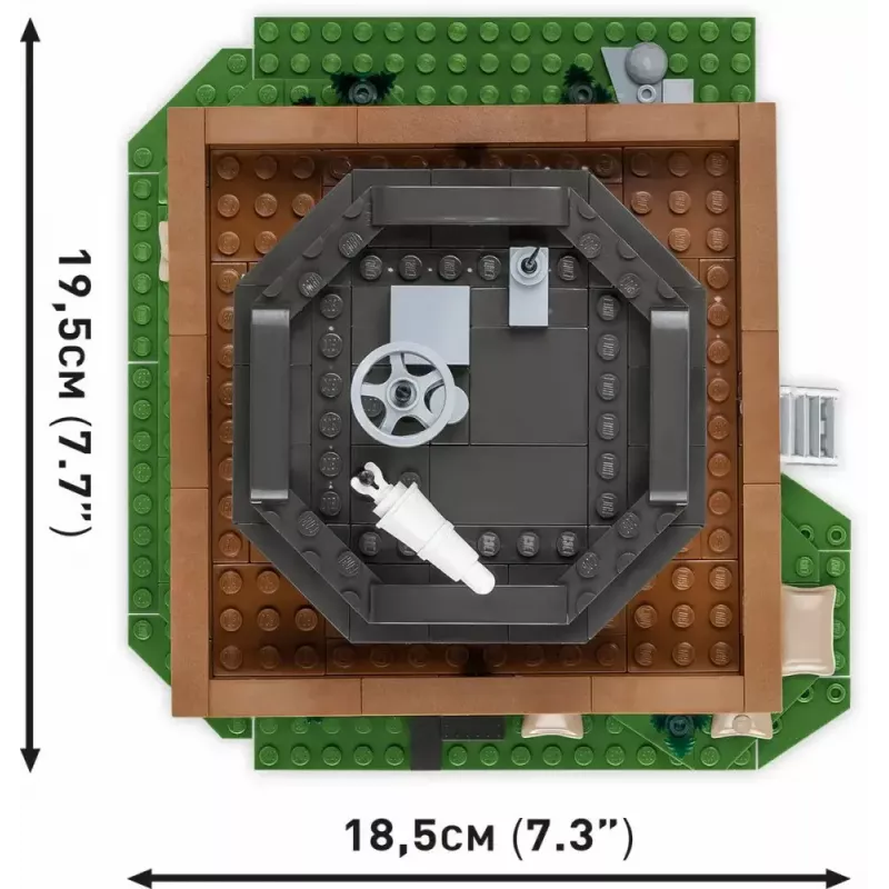 Conjunto de construção Cobi Blocks torre de controlo 664 peças modelo COBI-3125