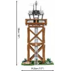 Conjunto de construção Cobi Blocks torre de controlo 664 peças modelo COBI-3125