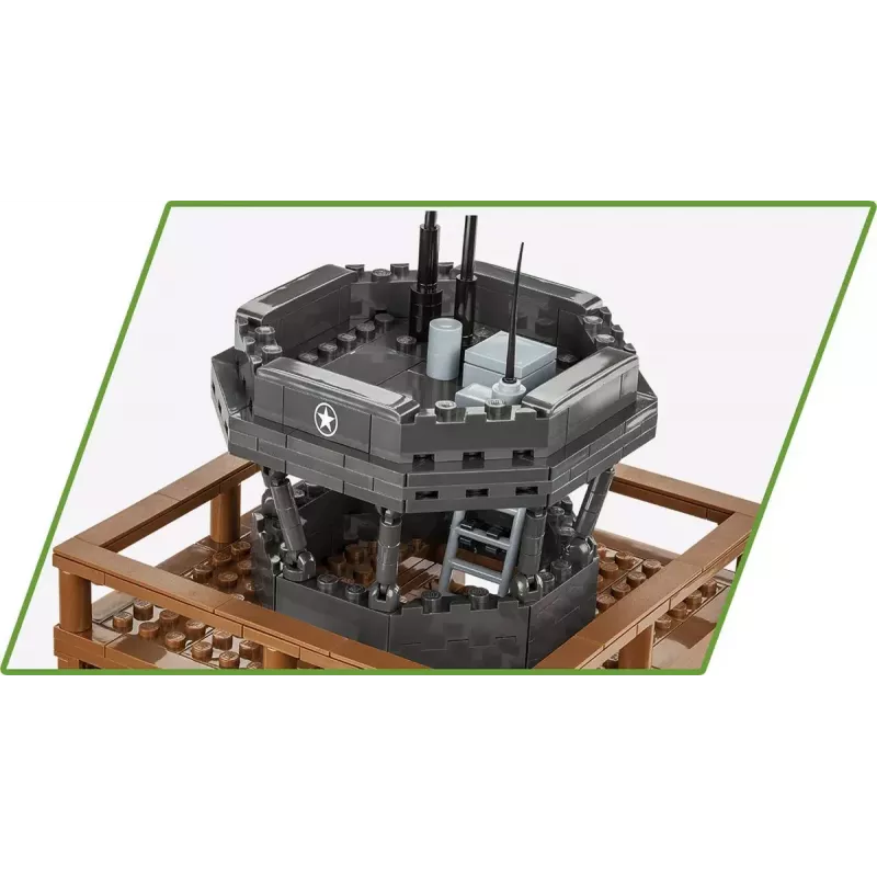 Conjunto de construção Cobi Blocks torre de controlo 664 peças modelo COBI-3125