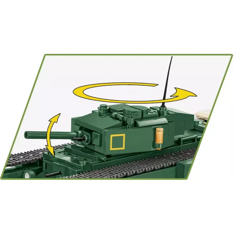 Conjunto de construção Cobi Blocks Mark IV Churchill, 668 peças (COBI-3128)