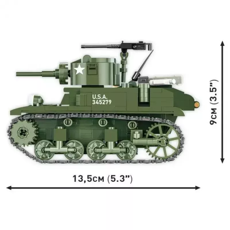 Conjunto de construção COBI M3 Stuart, 511 peças