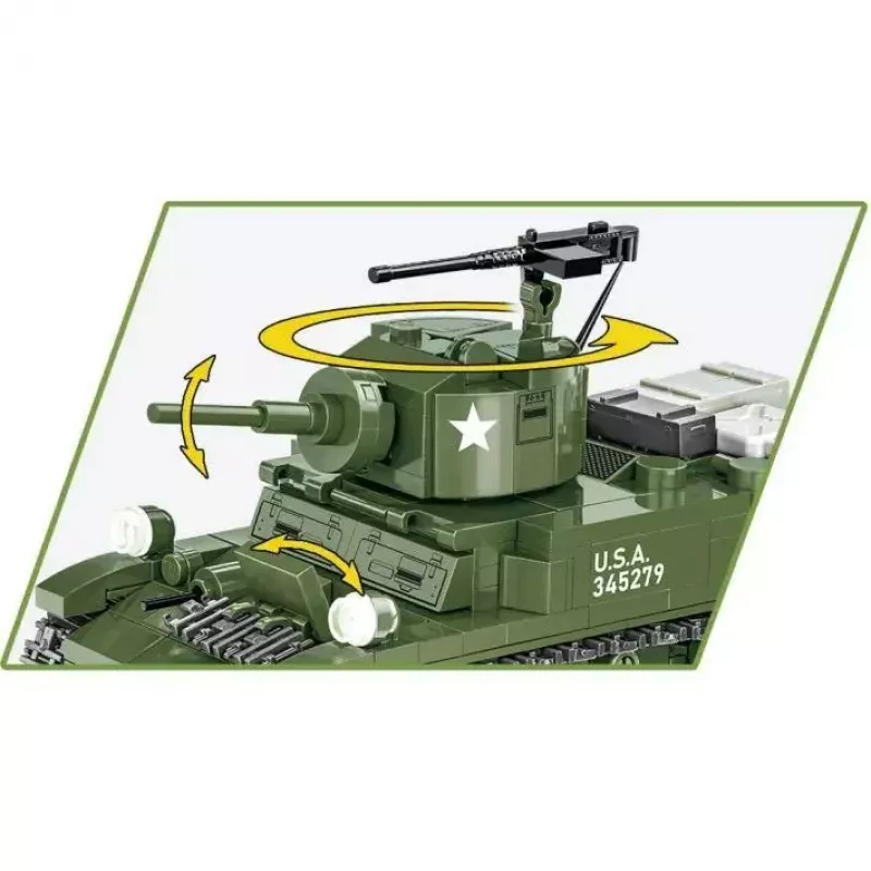 Conjunto de construção COBI M3 Stuart, 511 peças