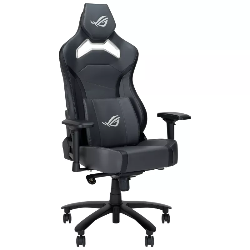 Cadeira gaming universal ASUS ROG CHARIOT X CORE assento acolchoado preto, cinzento