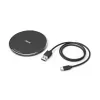 Hama QI-FC10 smartphone preto USB carregamento sem fios carregamento rápido interior