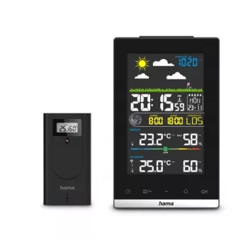 Estação meteorológica digital Hama 00222239 preta, a pilhas