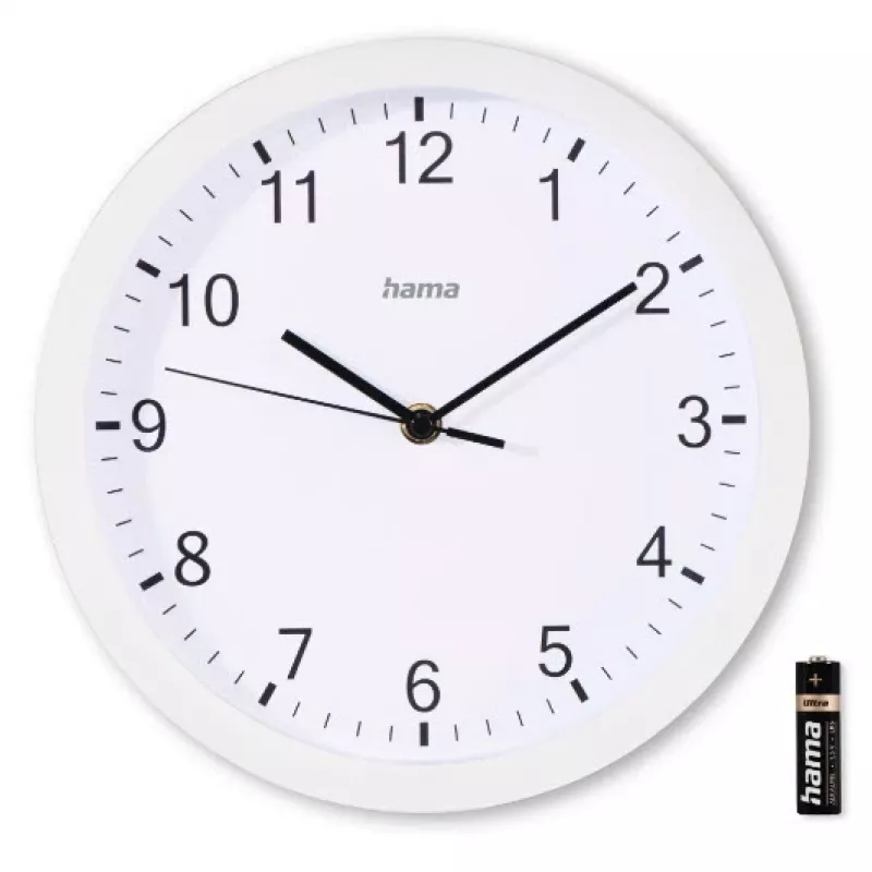 Relógio de quartzo Hama Elba redondo branco