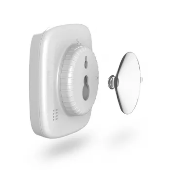 Relógio digital Hama 00185893 quadrado branco parede/mesa pilha AAA