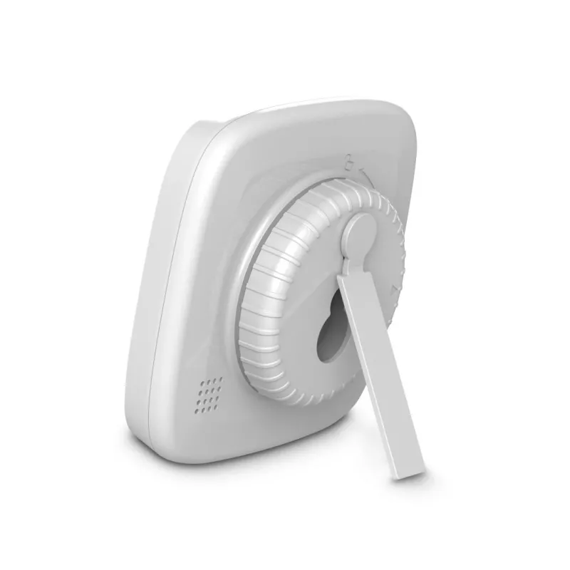 Relógio digital Hama 00185893 quadrado branco parede/mesa pilha AAA