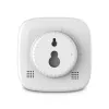 Relógio digital Hama 00185893 quadrado branco parede/mesa pilha AAA