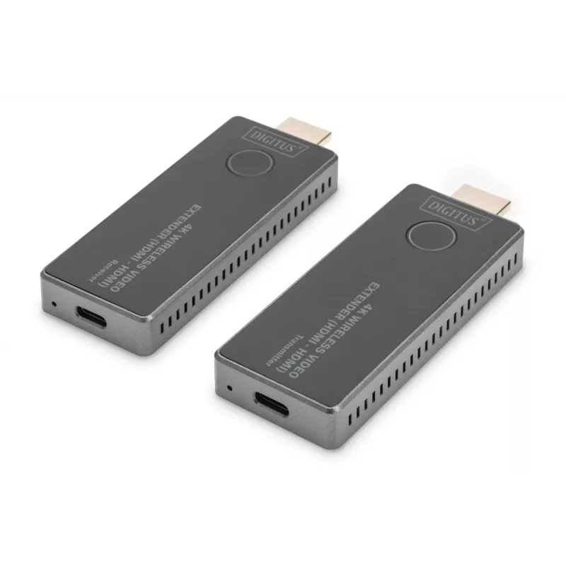 Conjunto extensor HDMI sem fios DIGITUS 4K 30 m HDMI - HDMI