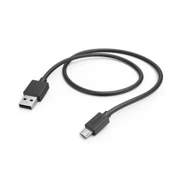Cabo USB Hama 00201584 USB 2.0 1 m Micro-USB A USB A Preto