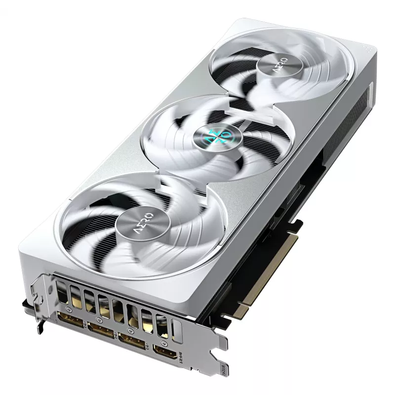 Placa gráfica GIGABYTE GeForce RTX 5080 AERO OC SFF 16G - 16 GB GDDR7, 256 bits, PCI-E 5.0, 2730 MHz de frequência do núcleo, 3 x DisplayPort, 1 x HDMI, GV-N5080AERO OC-16GD