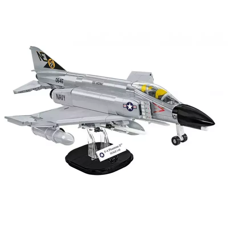 Cobi Blocks Armed Force F-4 Phantom II modelo, conjunto de construção de 703 peças