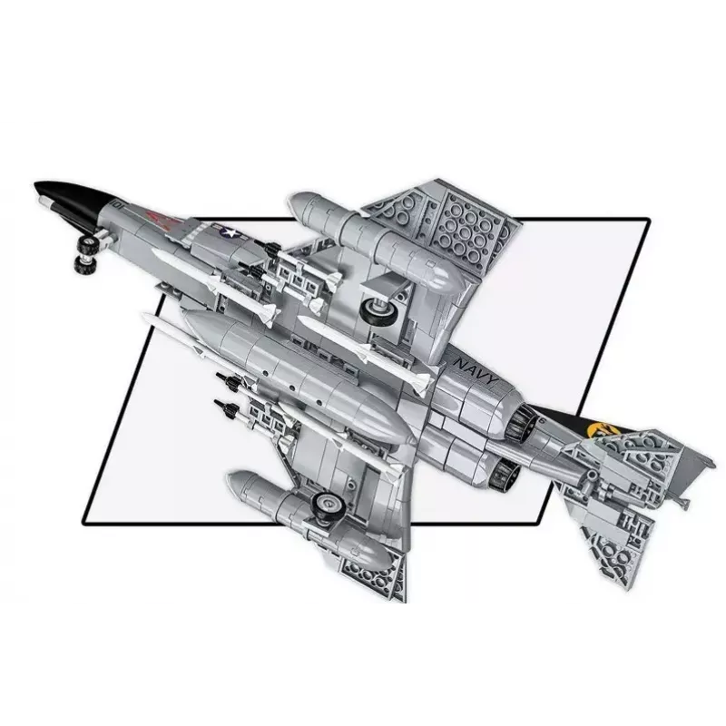 Cobi Blocks Armed Force F-4 Phantom II modelo, conjunto de construção de 703 peças