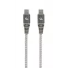 GEMBIRD Premium 100W Type-C Power Delivery (PD) cabo de carregamento e dados, 1,5m - cinzento