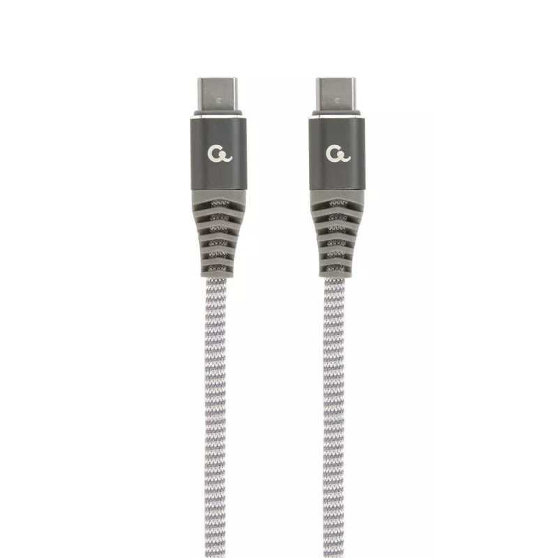 GEMBIRD Premium 100W Type-C Power Delivery (PD) cabo de carregamento e dados, 1,5m - cinzento