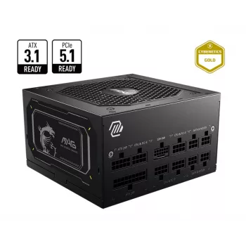 MSI MAG A750GL PCIE5 II fonte de alimentação 750 W 20+4 Pin ATX ATX preto