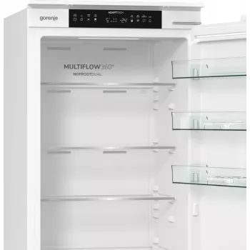 Gorenje Combinado frigorífico-congelador NRKI519E41 BK070, 284 L, SN-N, 6 kg/24h, E, compartimento Fresh Zone, branco