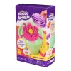 Kinetic Sand, SquishBlossom Blooming Flower, recheio para cestas de Páscoa, inclui 227 g de areia moldável amarela néon e rosa, vaso de flor e moldes, brinquedo sensorial para crianças