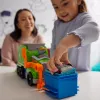 PAW Patrol: camião de reciclagem Crush N’ Roll com figura de ação Rocky e veículo de lixo compactador transformável, brinquedo para rapazes e raparigas a partir dos 3 anos