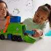 PAW Patrol: camião de reciclagem Crush N’ Roll com figura de ação Rocky e veículo de lixo compactador transformável, brinquedo para rapazes e raparigas a partir dos 3 anos