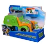 PAW Patrol: camião de reciclagem Crush N’ Roll com figura de ação Rocky e veículo de lixo compactador transformável, brinquedo para rapazes e raparigas a partir dos 3 anos