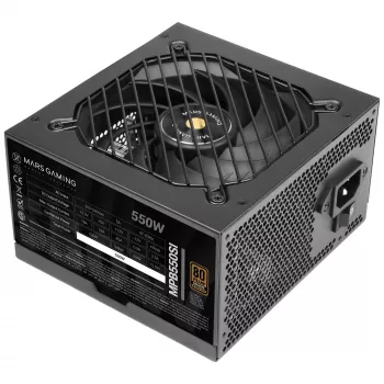 Fonte de alimentação Mars Gaming MPB550SI 550 W 24-pin ATX ATX preta