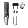 Aparador de barba Philips BEARDTRIMMER Series 3000 BT3239/15, 0,5 mm–10 mm, 20 níveis de comprimento, recarregável por USB, preto/prateado