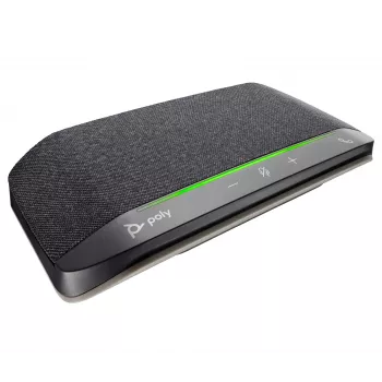HP Poly Sync 10 USB-A USB-C altifalante-telefone, PC, prateado, 0.715 m, IP64, Windows 10, Windows 11, MacOS