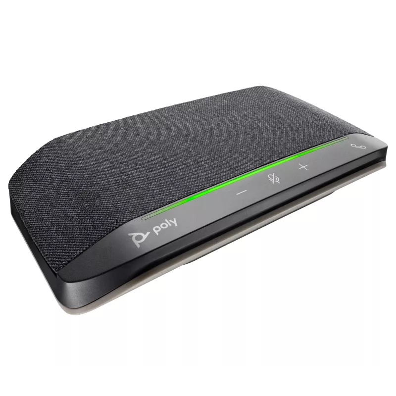 HP Poly Sync 10 USB-A USB-C altifalante-telefone, PC, prateado, 0.715 m, IP64, Windows 10, Windows 11, MacOS
