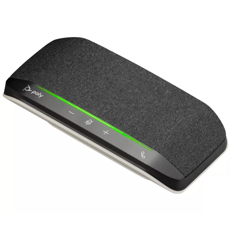 HP Poly Sync 10 USB-A USB-C altifalante-telefone, PC, prateado, 0.715 m, IP64, Windows 10, Windows 11, MacOS
