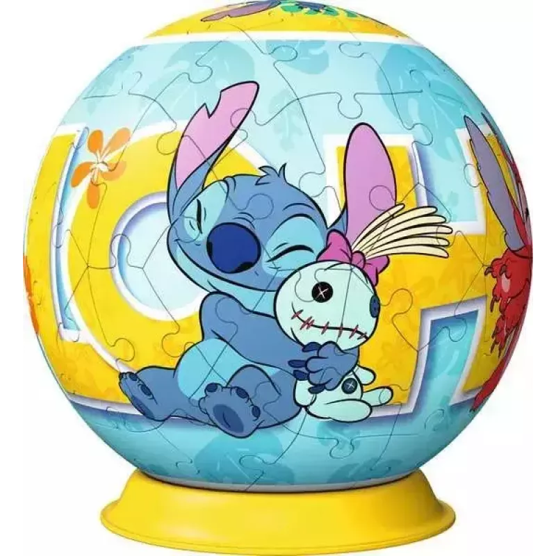 Ravensburger Puzzle 3D Ball Disney Stitch, 72 peças