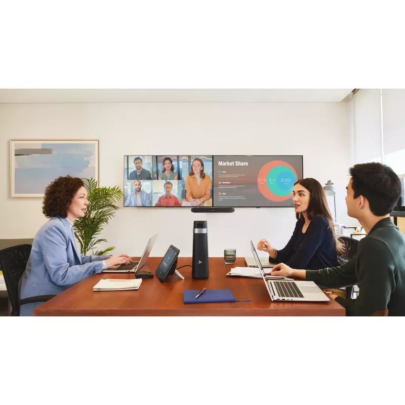 HP Poly Studio X32 barra de vídeo tudo-em-um sem fonte de alimentação