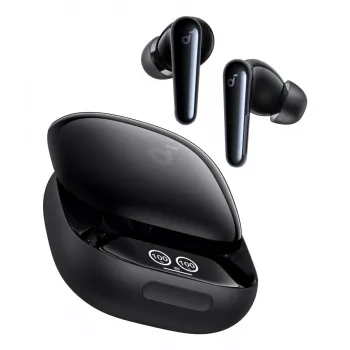 Headset Anker Liberty 4 Pro — intra-auricular TWS Bluetooth, USB Type-C, preto, para chamadas, música, desporto